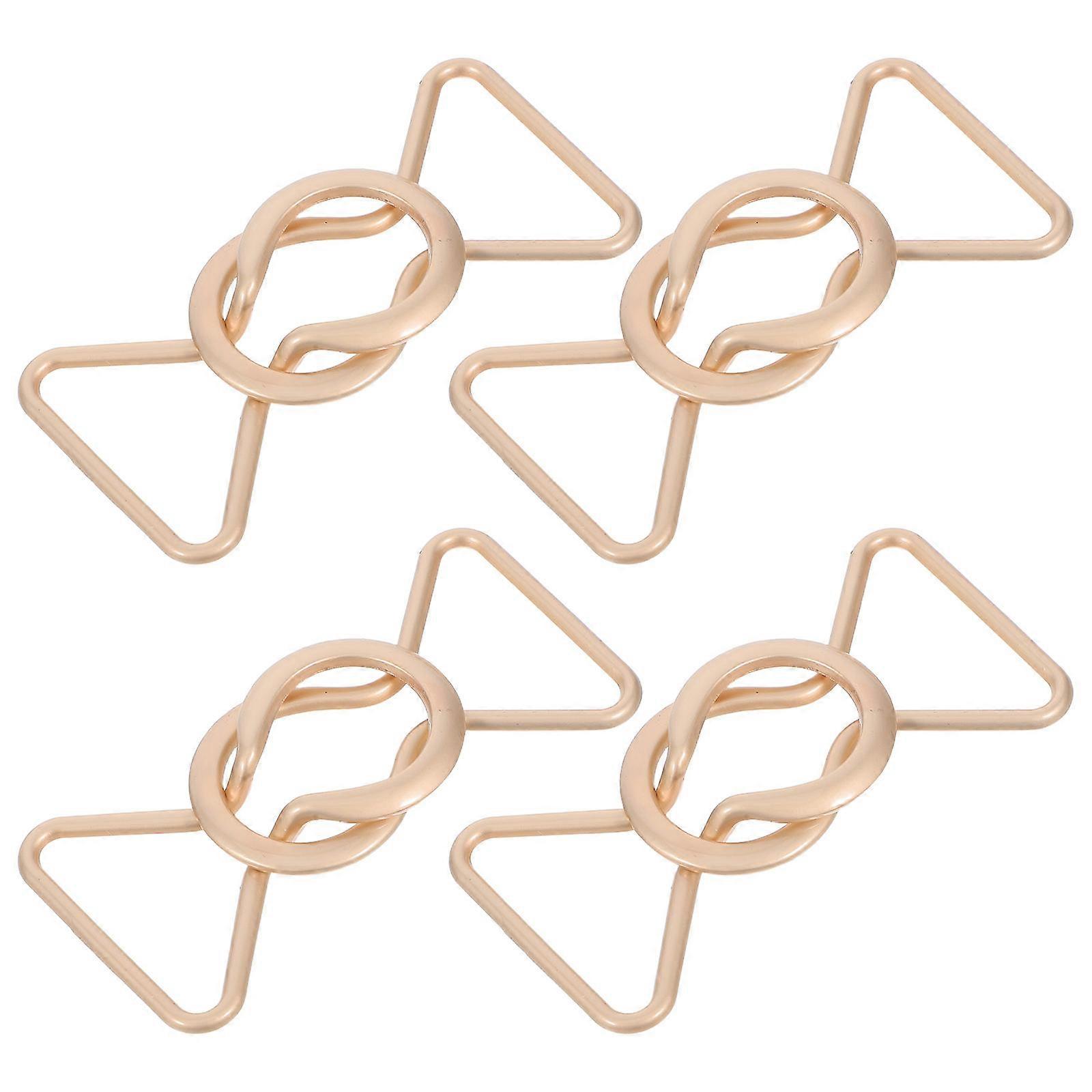 8 Character Waist Buckle Alloy Buckles for 4Pairs Metal Belt Clasps