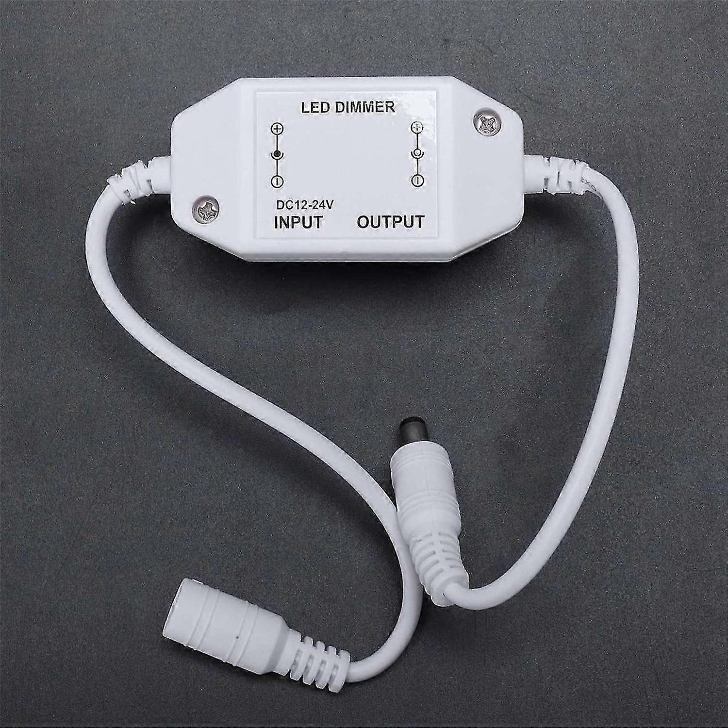 12V / 24V 6A LED Dimmer Controller Adjust brightness, White