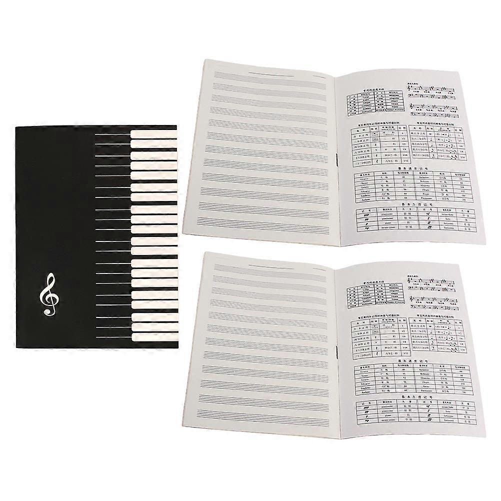 Guitar Piano Stave Notebook for Music Practice 9Pcs Beginner Set