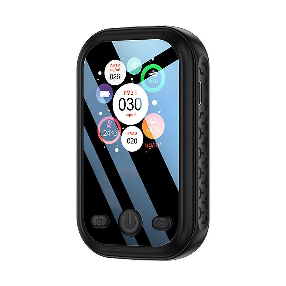 Multifunctional PM2.5 PM10 PM1.0 Air Quality Monitor LCD Display Digital Temperature and Humidity A
