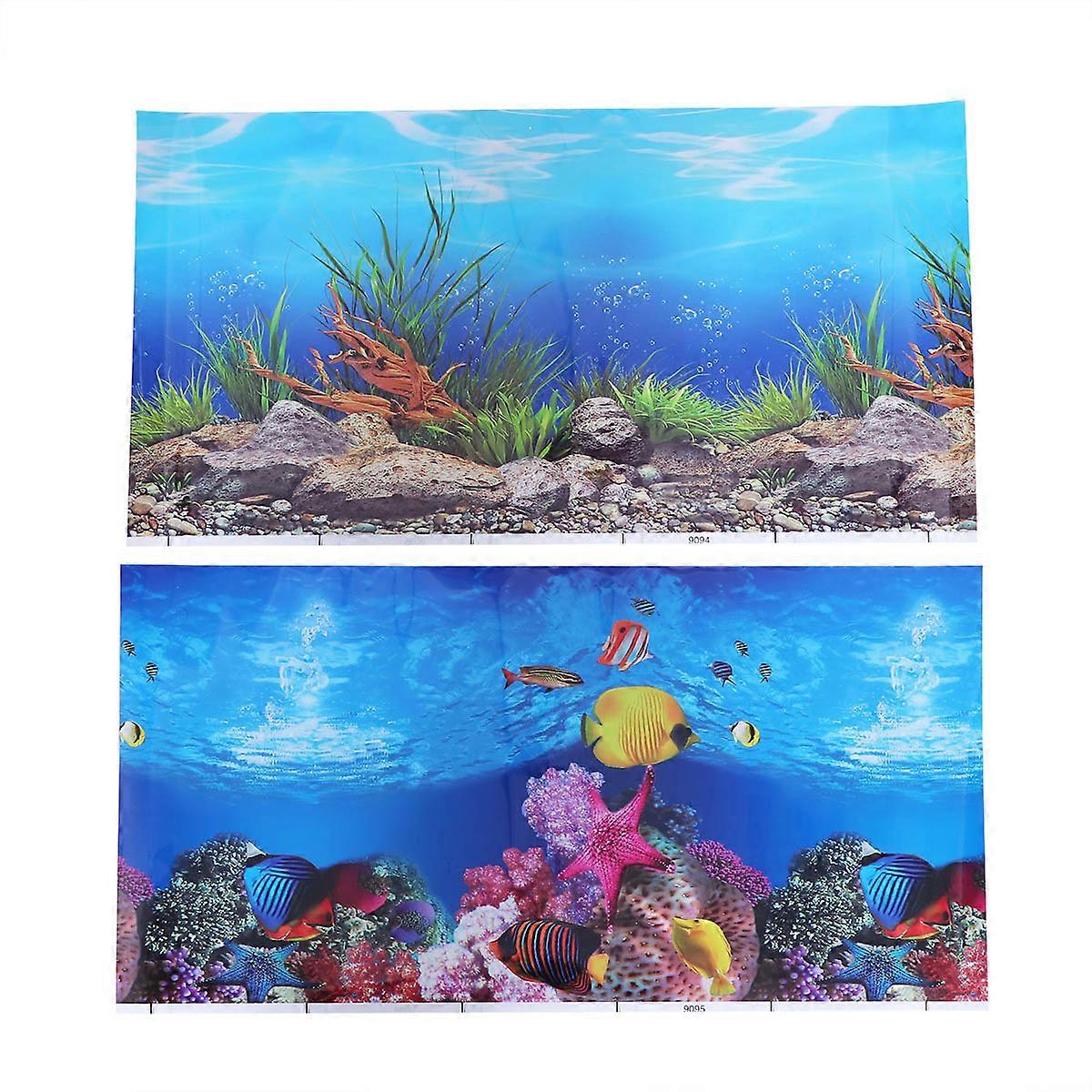 Fish Tank Background Sticker Double-Sided Decorative Sticker