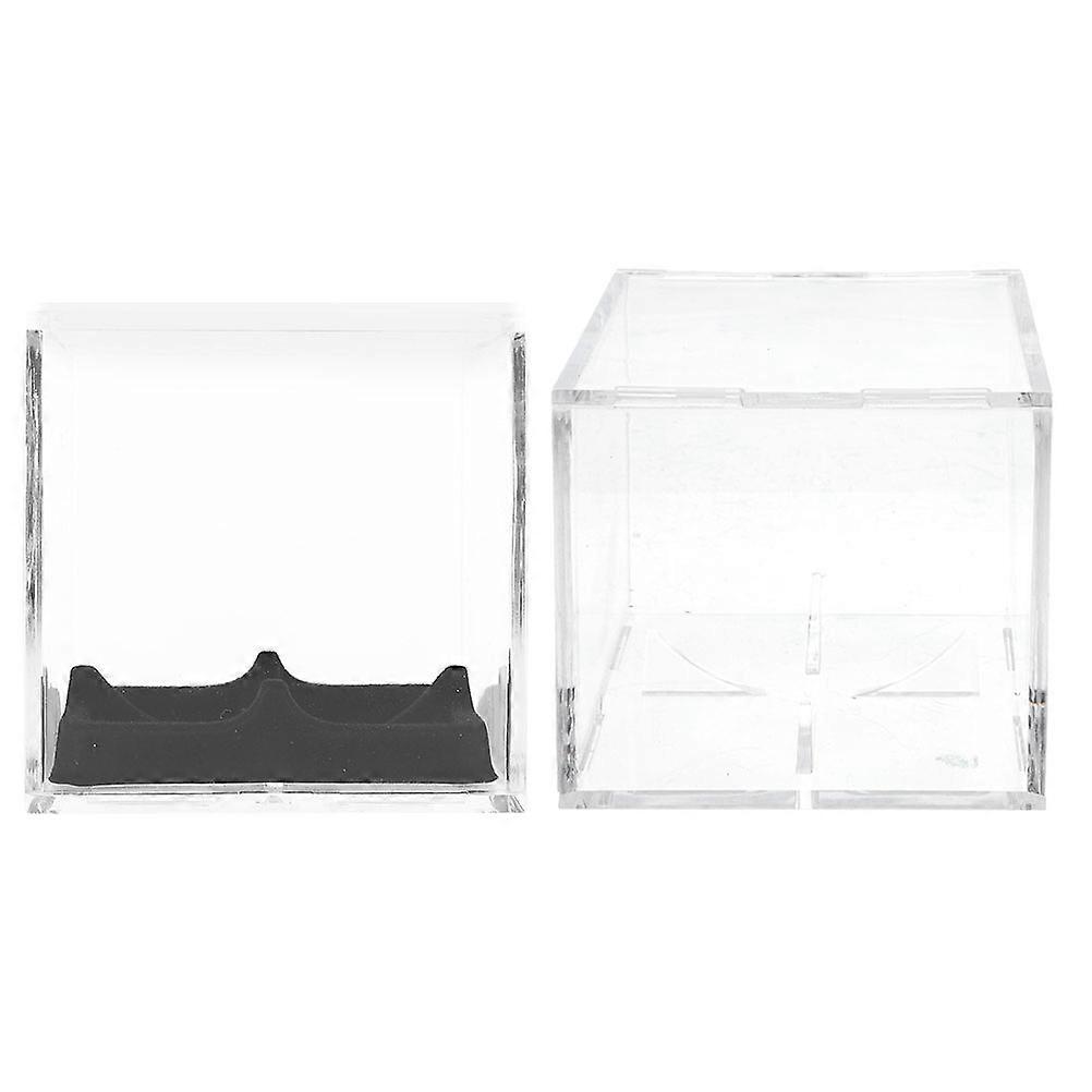 Baseball Display Case Acrylic Cube Holder for Display 3Sets Black Foam