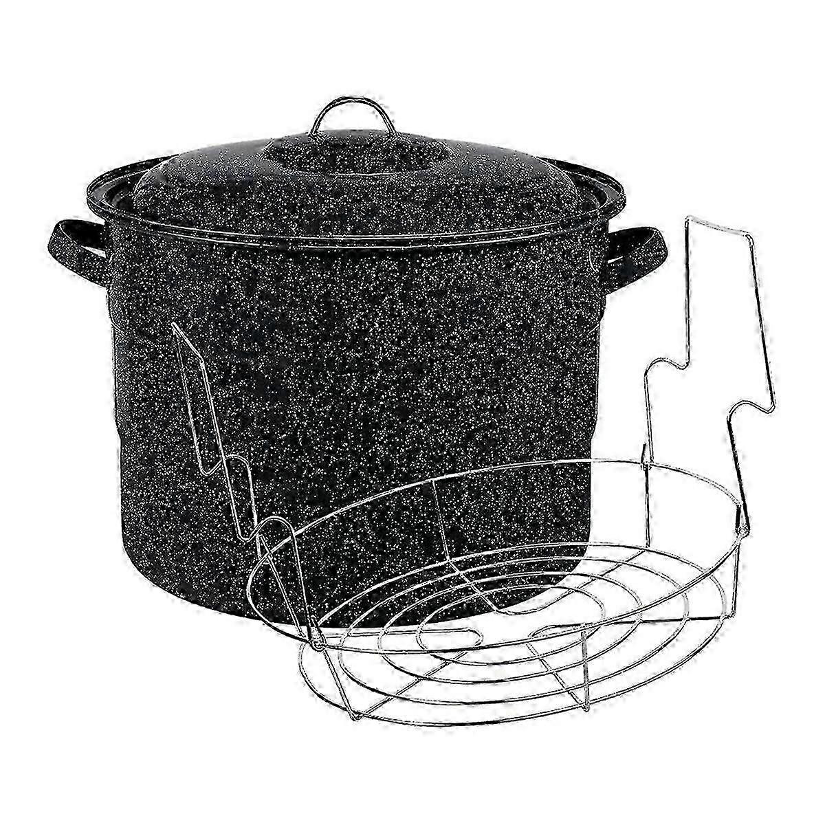 2Pcs 21.5-Quart Water Bath Canner with Jar Rack Kitchenware