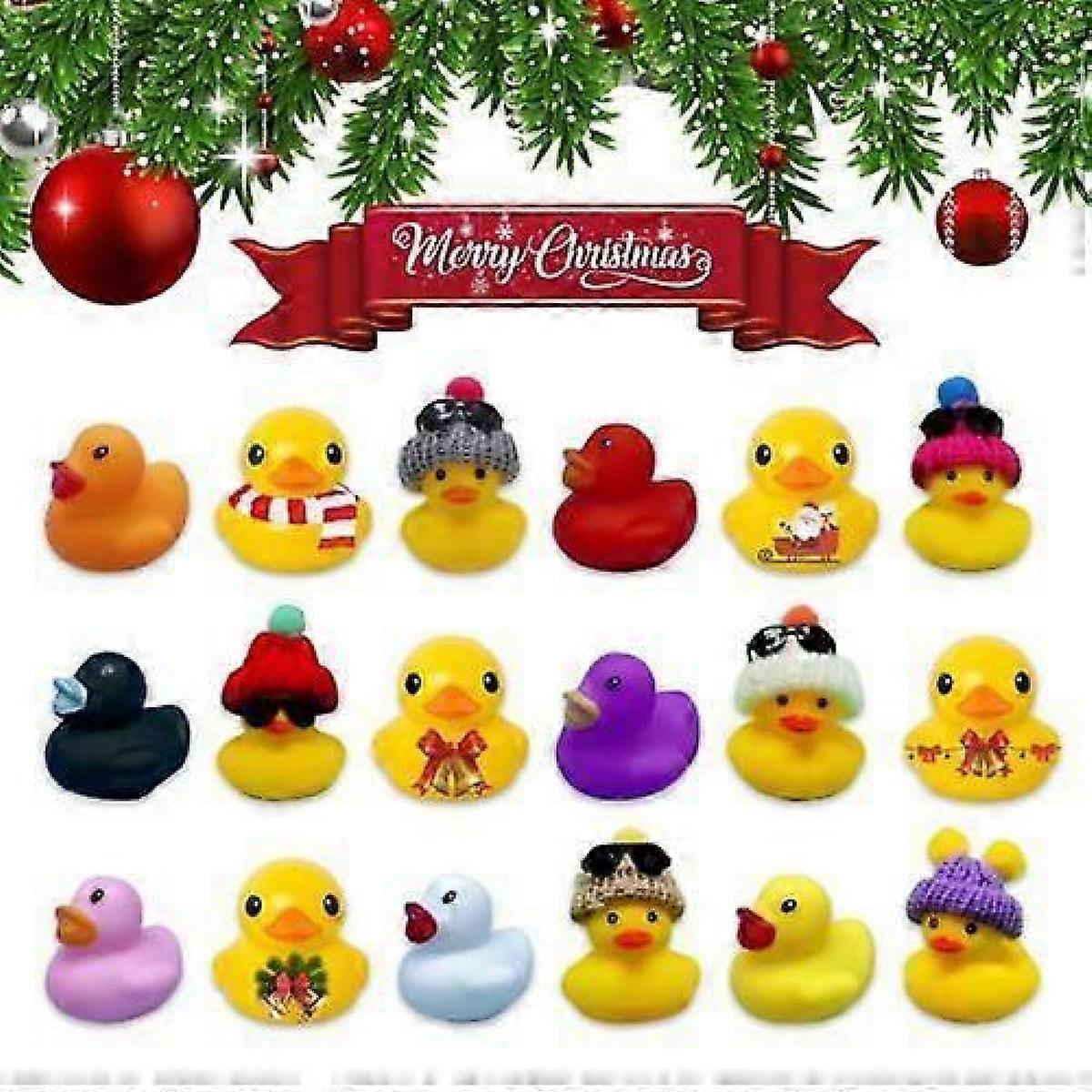 KreativeKraft 2025 Christmas Advent Calendar -Rubber Ducks Advent Calendar 24PCS