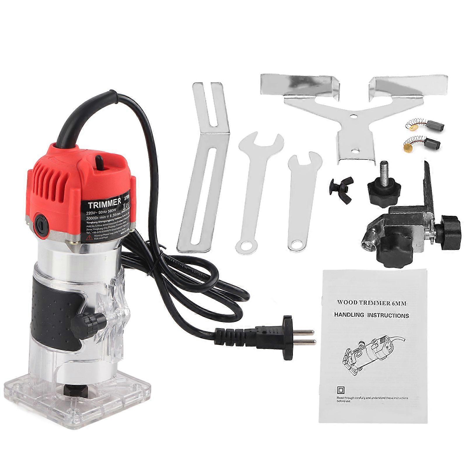 30000R/MIN Electric Hand Trimmer Wood Laminator Router Tool Set