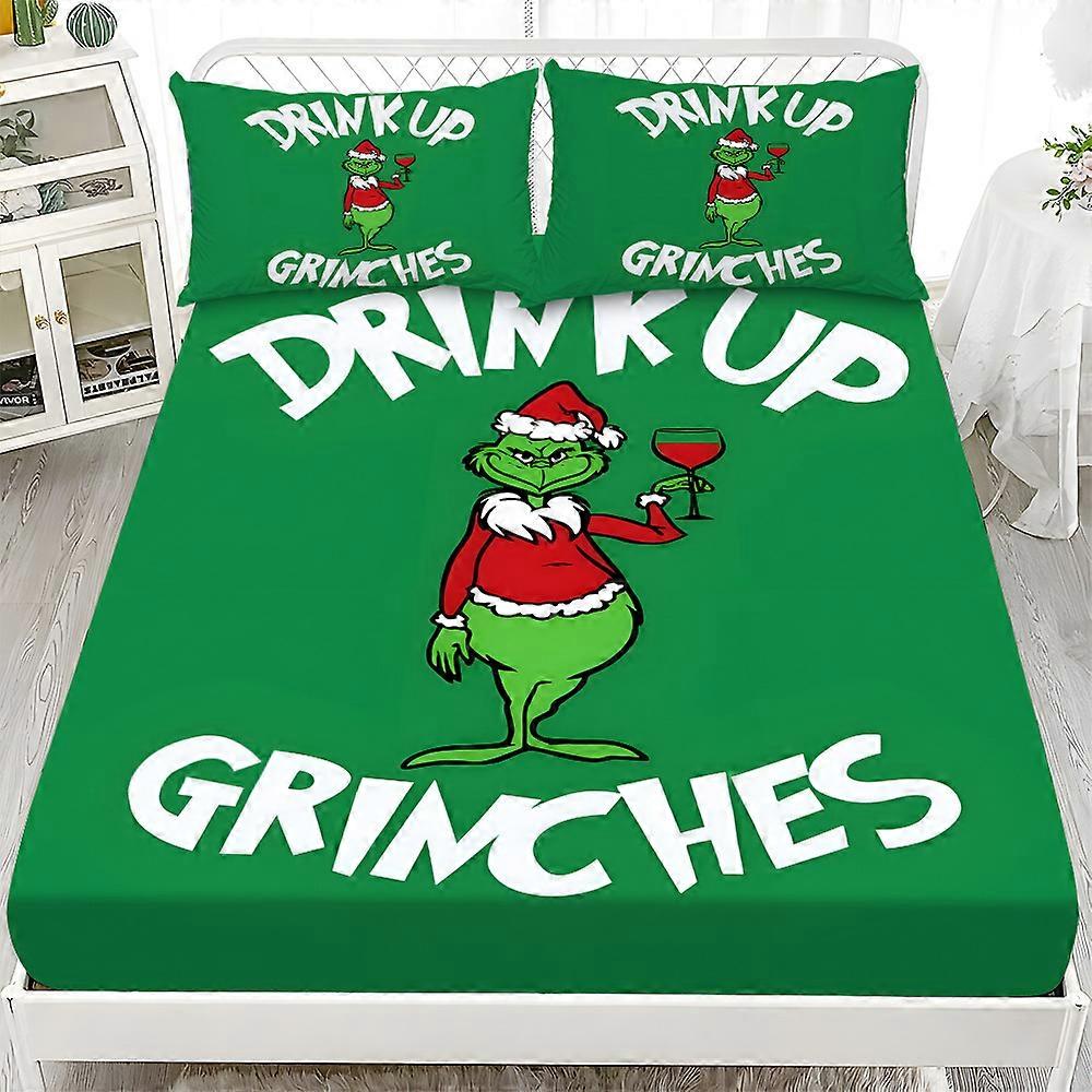 Green Monster Kit Fitted Sheet Protector Washable Fitted Sheet Breathable Mattress Protector