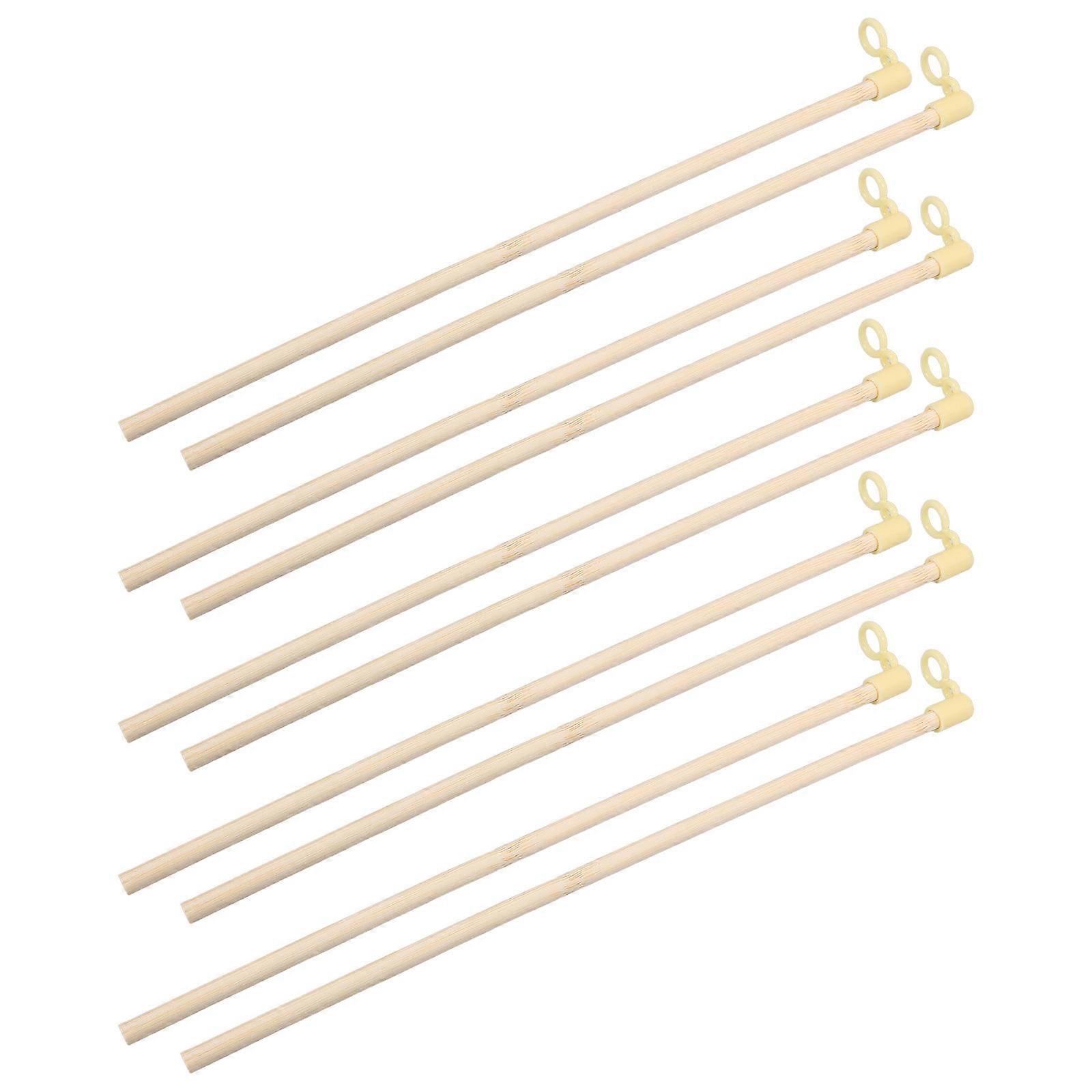 Handheld Lantern Poles Wood Lantern Rod for DIY Use 20Pcs Beige