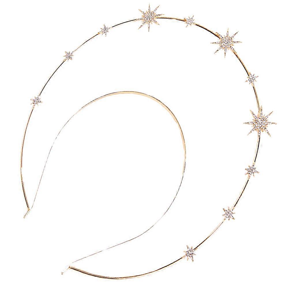 Star Design Headband for Festive Use 5Pcs Vintage Crown