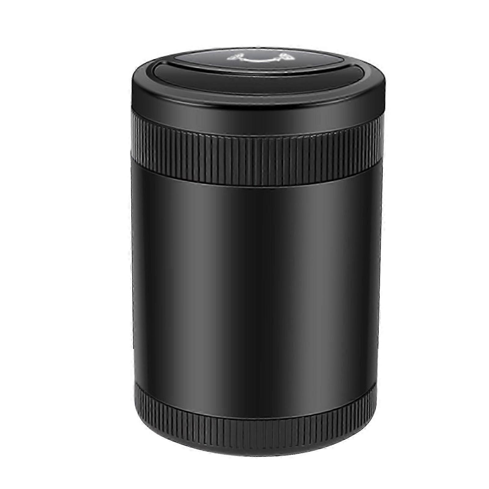 Car Ashtray Fully Automatic Intelligent Sensing Multifunctional Detachable Stainless Car Ashtray with Lid Good Seal Prevent Odor Spreading With Light