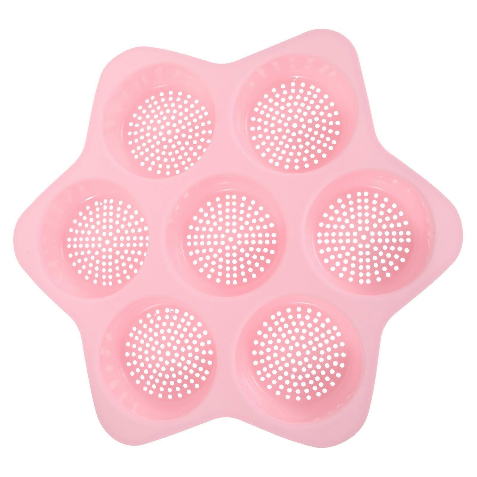 Air Fryer Silicone Muffin Pan for Baking 2Pcs Nonstick Mini Round Tin Pink