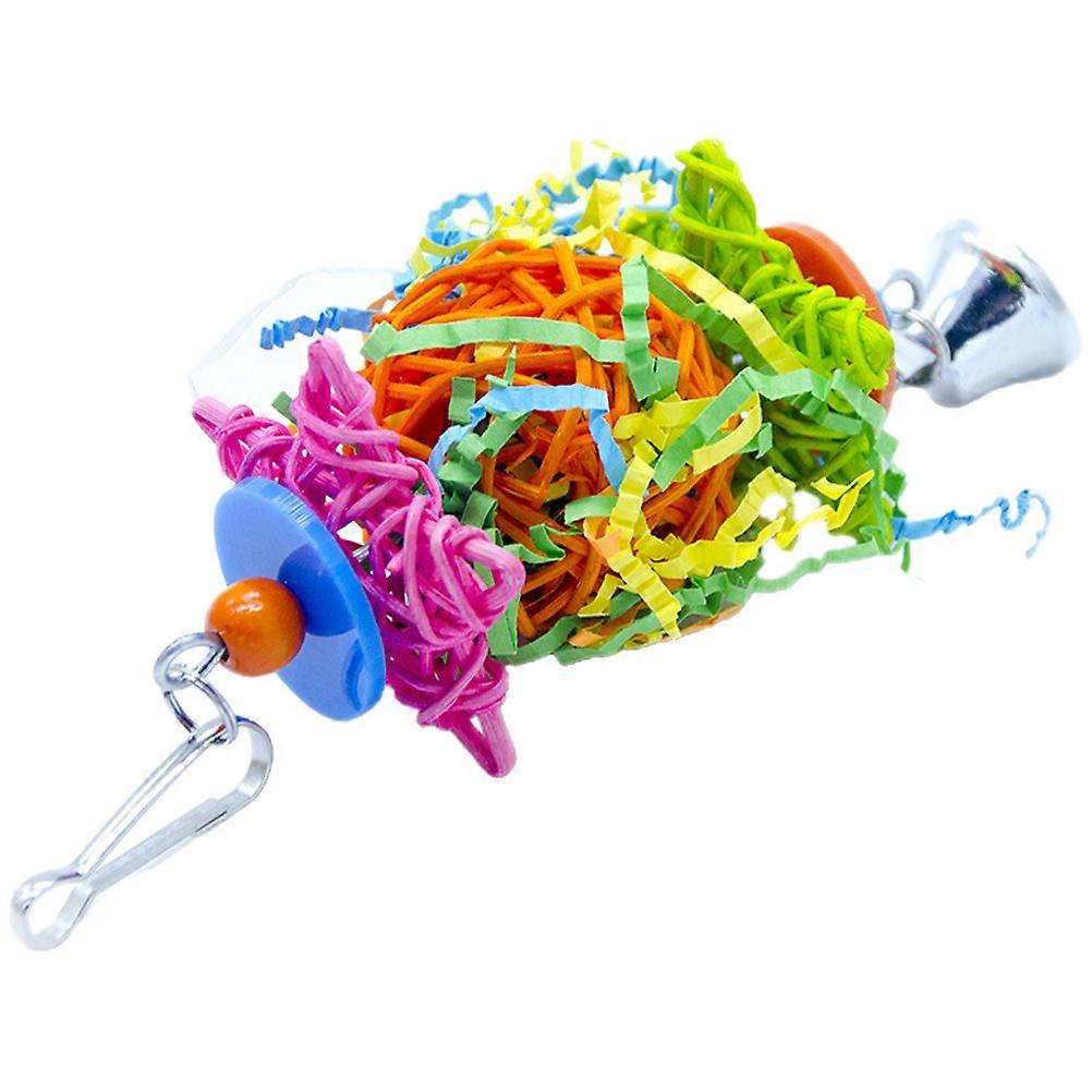 Novel Shape Parrot Teething Toy For Pets Indoor Use Multi Chewing 5Pcs