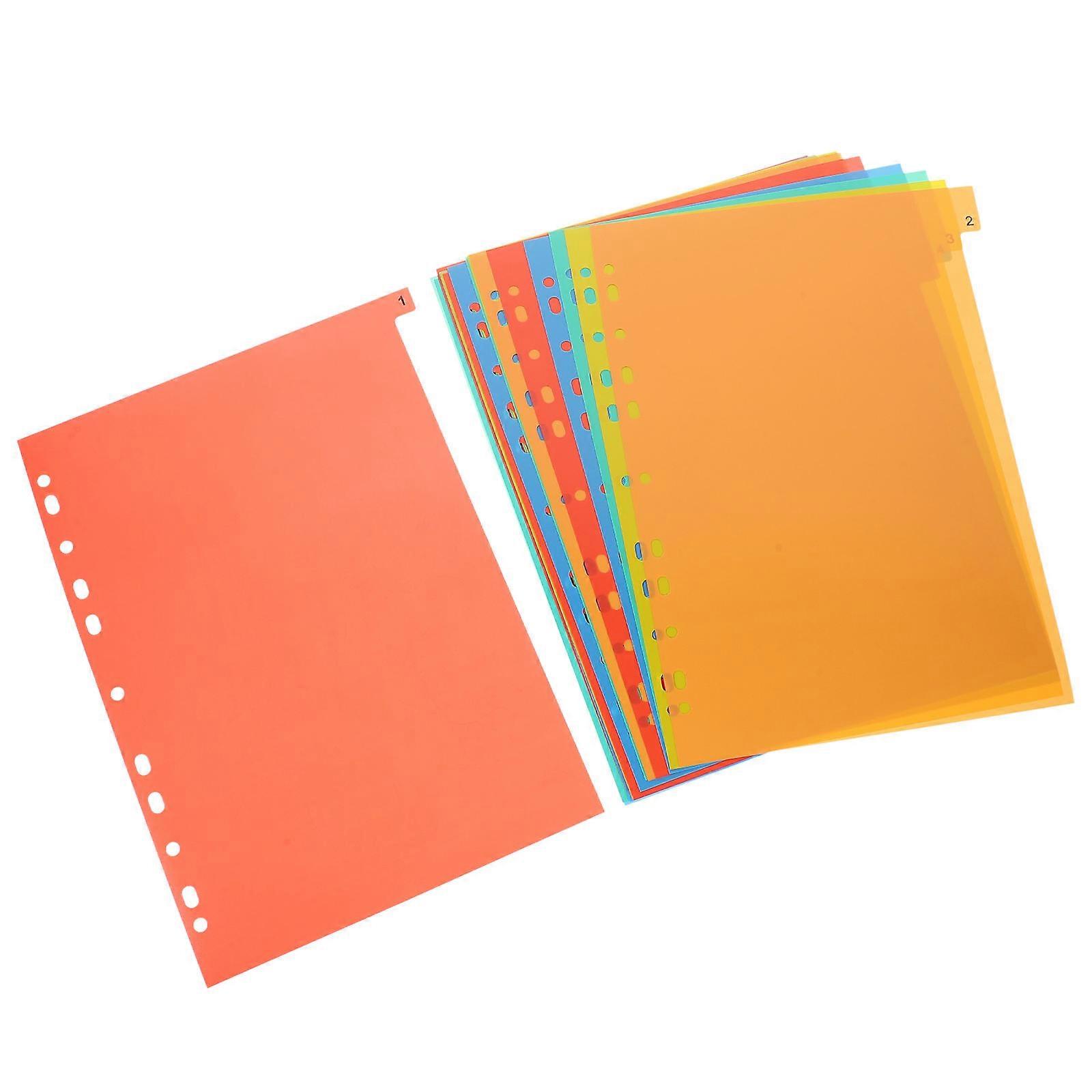 Binder Dividers A4 Sheets for Classification 160 Sheets Orange Color