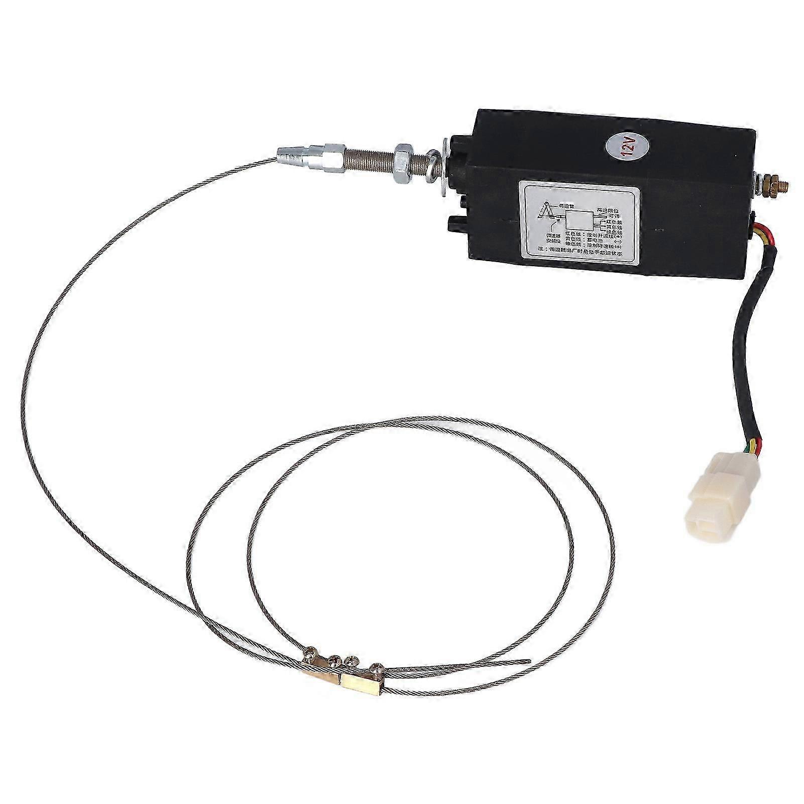 Diesel Engine Shutdown Solenoid Valve Generator Set Electric Throttle Switch Speed Controller DC12V