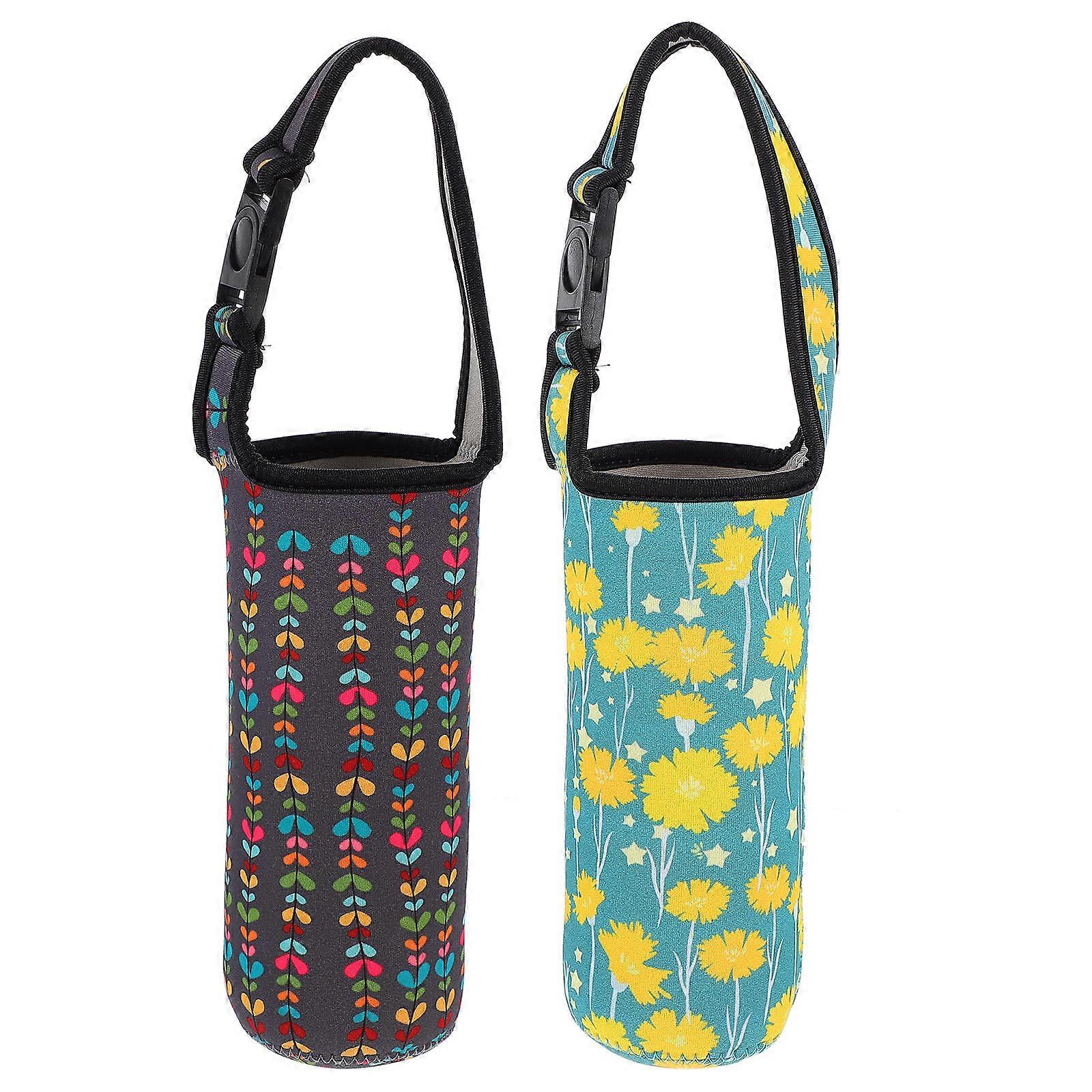 Bottle Cooler Bag Portable for Bottle 4Pcs Assorted Color Insulated Sleeve