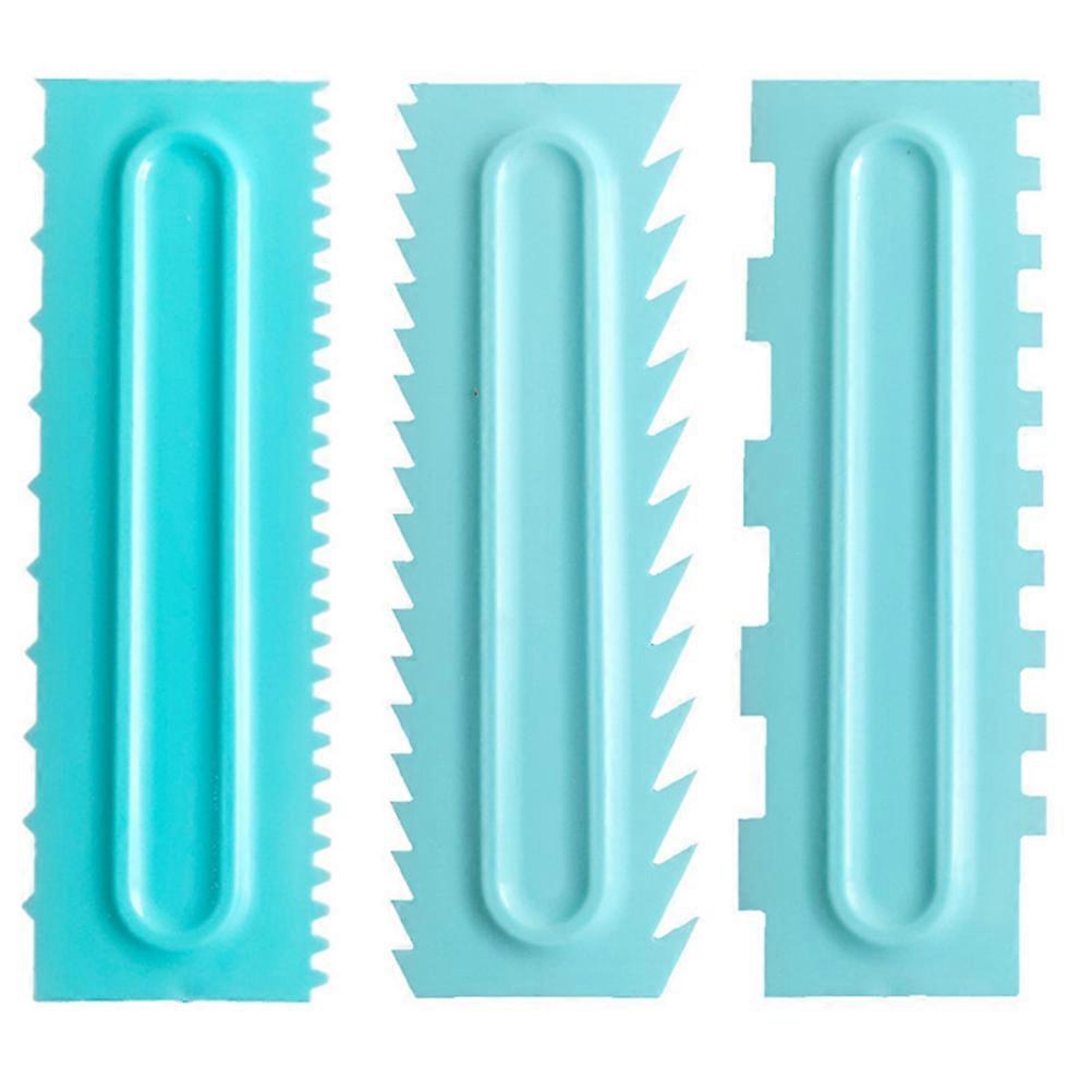 Mousse Polisher Plastic Icing Comb for Bakery 6Pcs