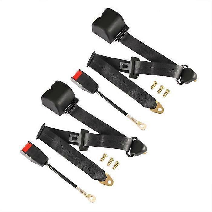 2db univerzális 3 pontos állítható jármű biztonsági öv autó kisteherautó biztonsági öv + csavarok