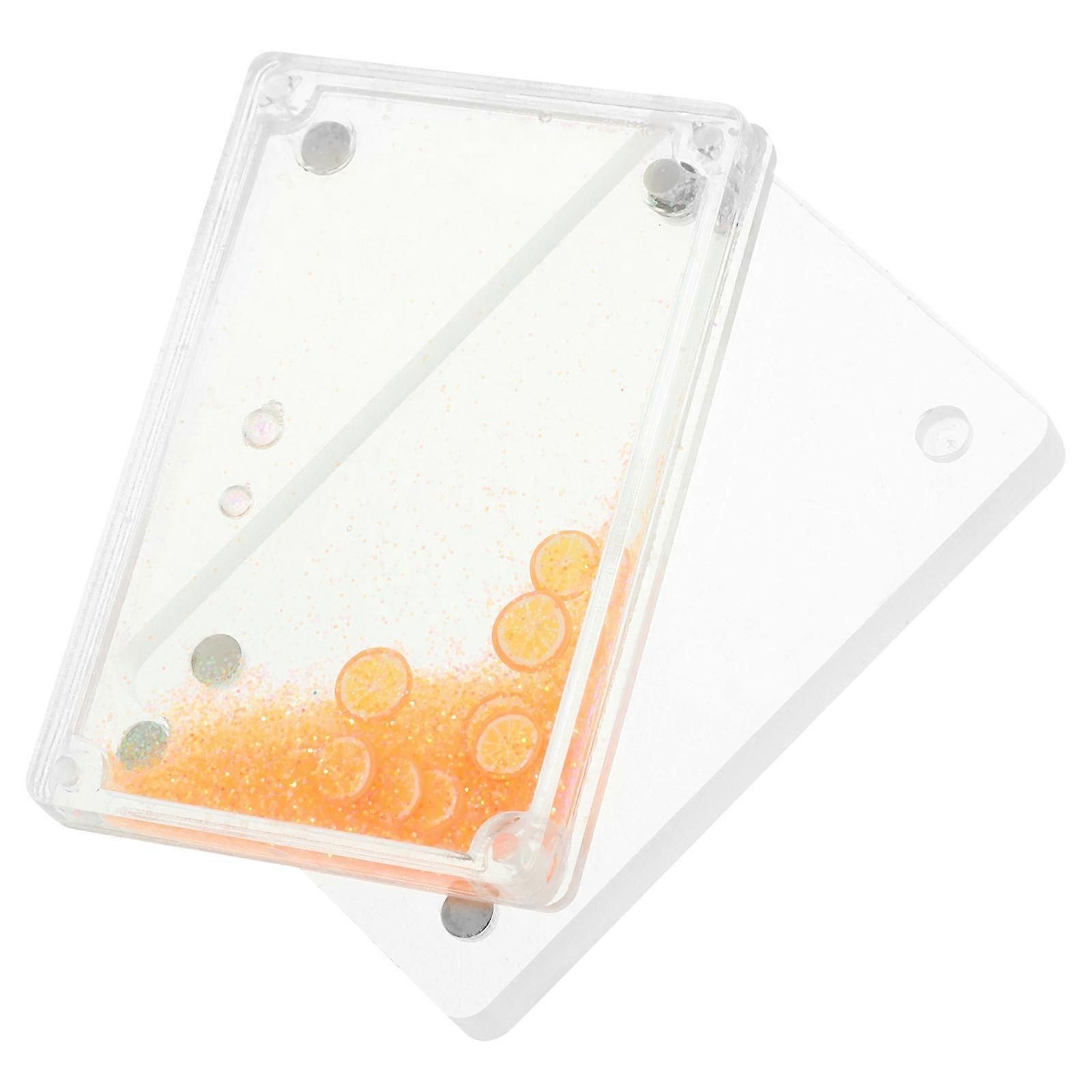 Magnetic Acrylic Photocard Holder for Display Orange 3Pcs Frame