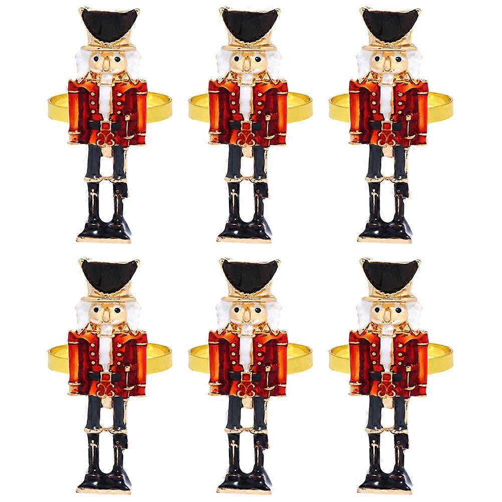 30 Pcs Metal Nutcracker Napkin Holders Assorted Color Perfect For Table Decor At Christmas Parties Birthdays And Dining Events