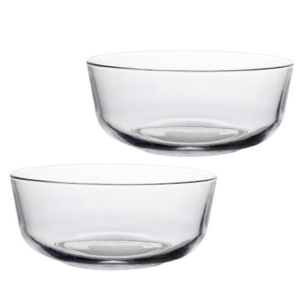 Multi-Function Salad Bowl Glass for 8Pcs Transparent Serving Bowls