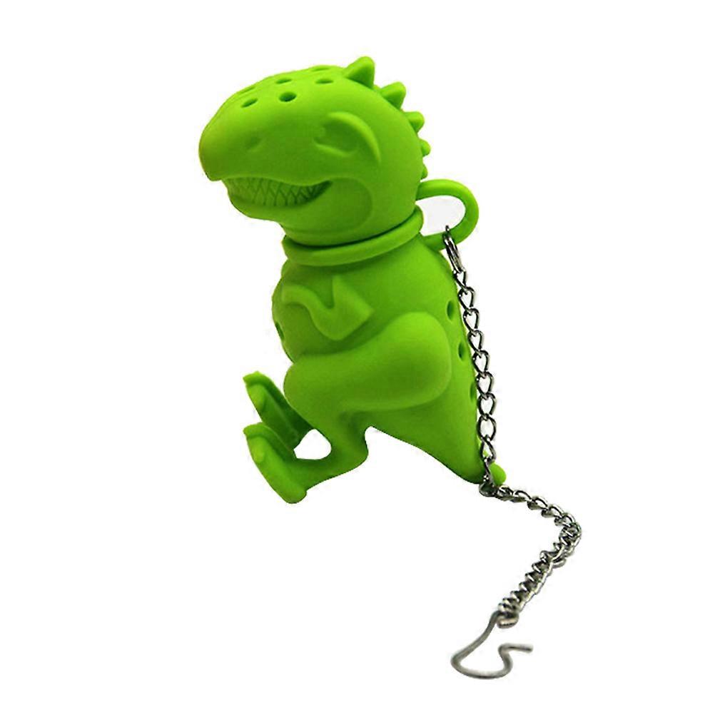 Dinosaur Tea Filter for Loose Leaf Tea Silicone Infuser 2Pcs Green