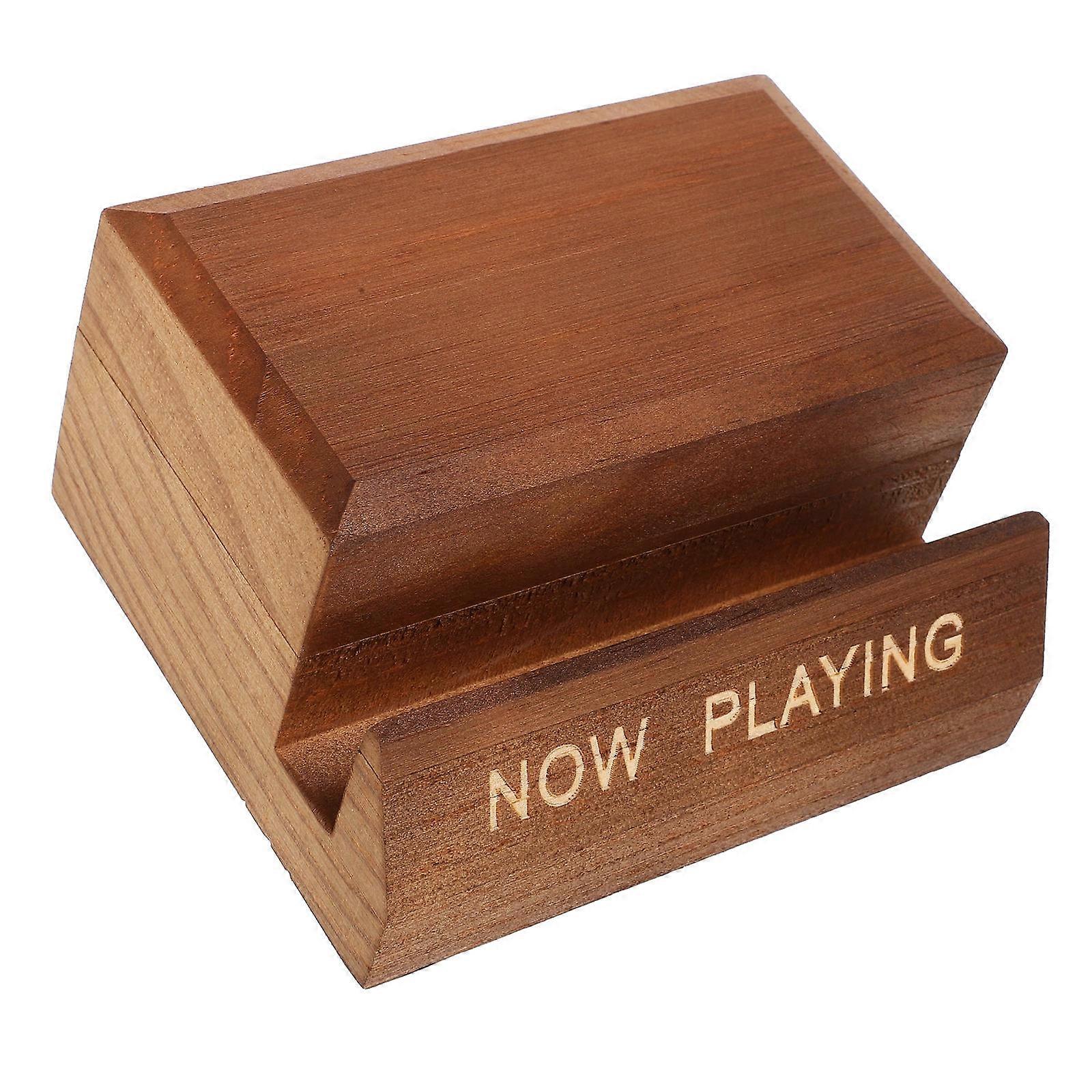 Vinyl Record Storage Rack Wood Stand for Storage 5Pcs