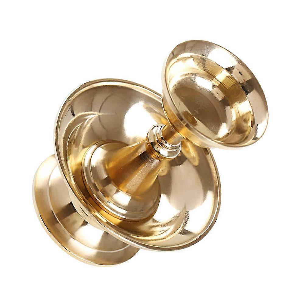 Golden Cup Copper Offering Cup for Temple Decor 2Pcs