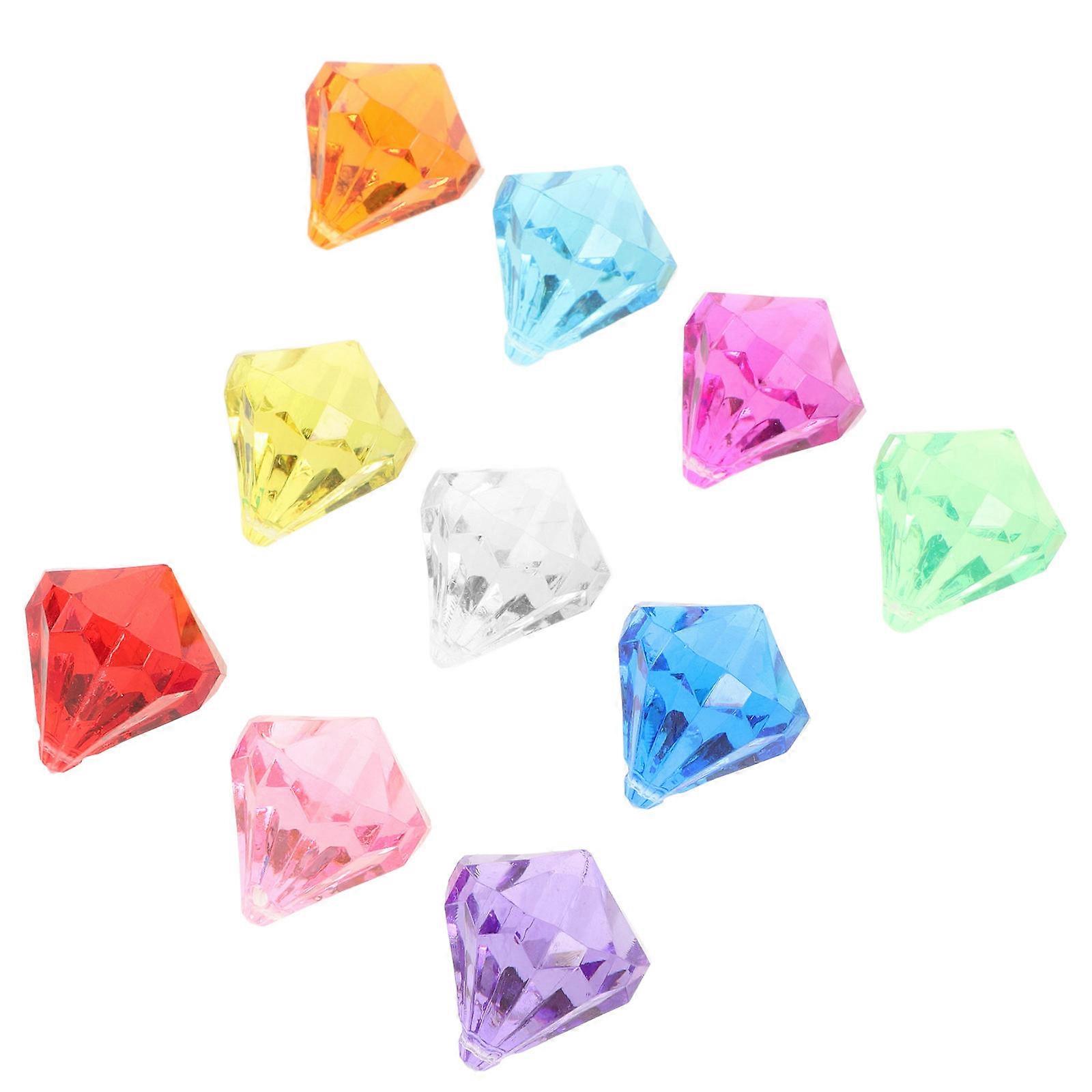 Diving Toy for Pool with 30Pcs Multi Colored Acrylic Gemstone Decorations
