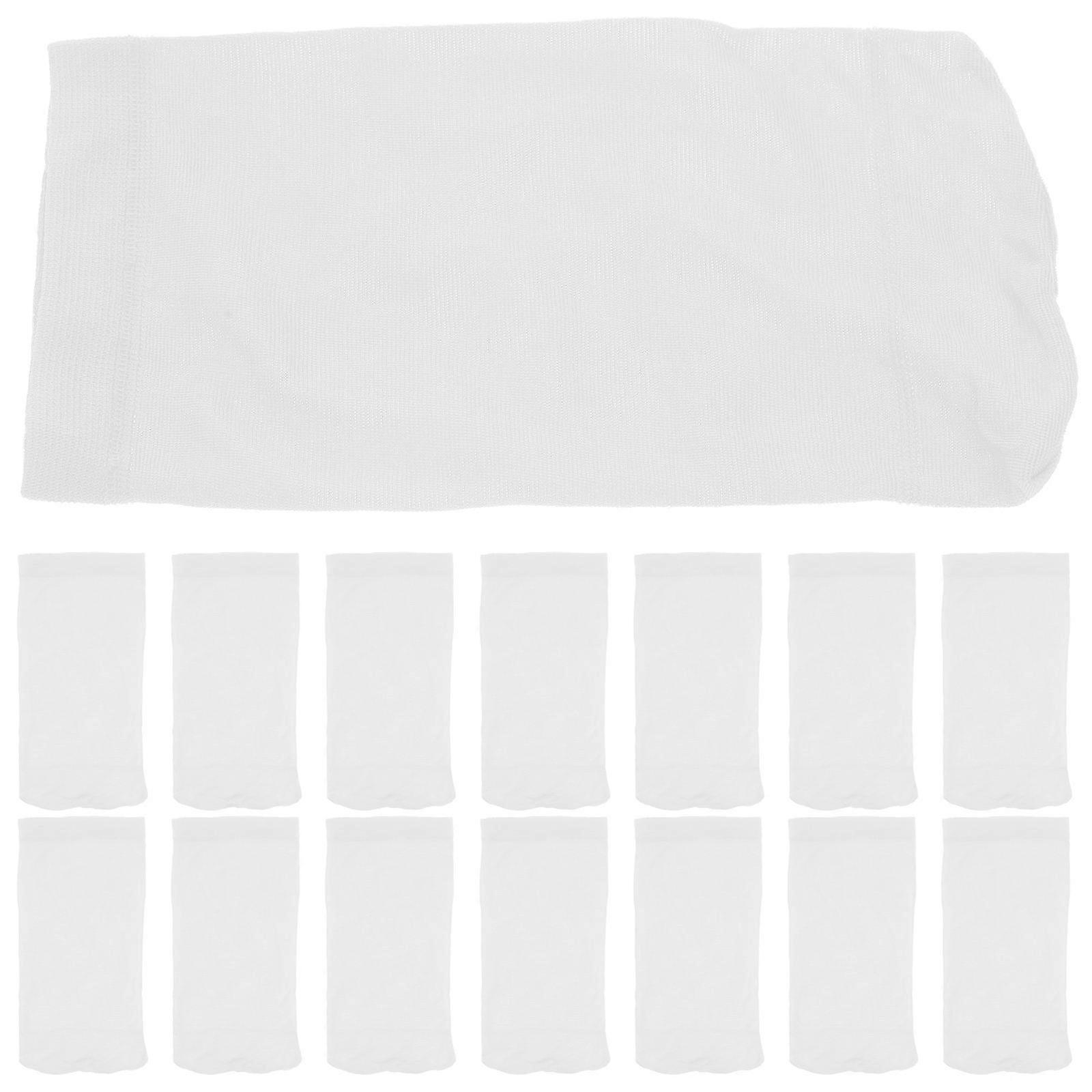 Elastic Skimmer Basket Socks Pool Filter Mesh Bags White 80Pcs