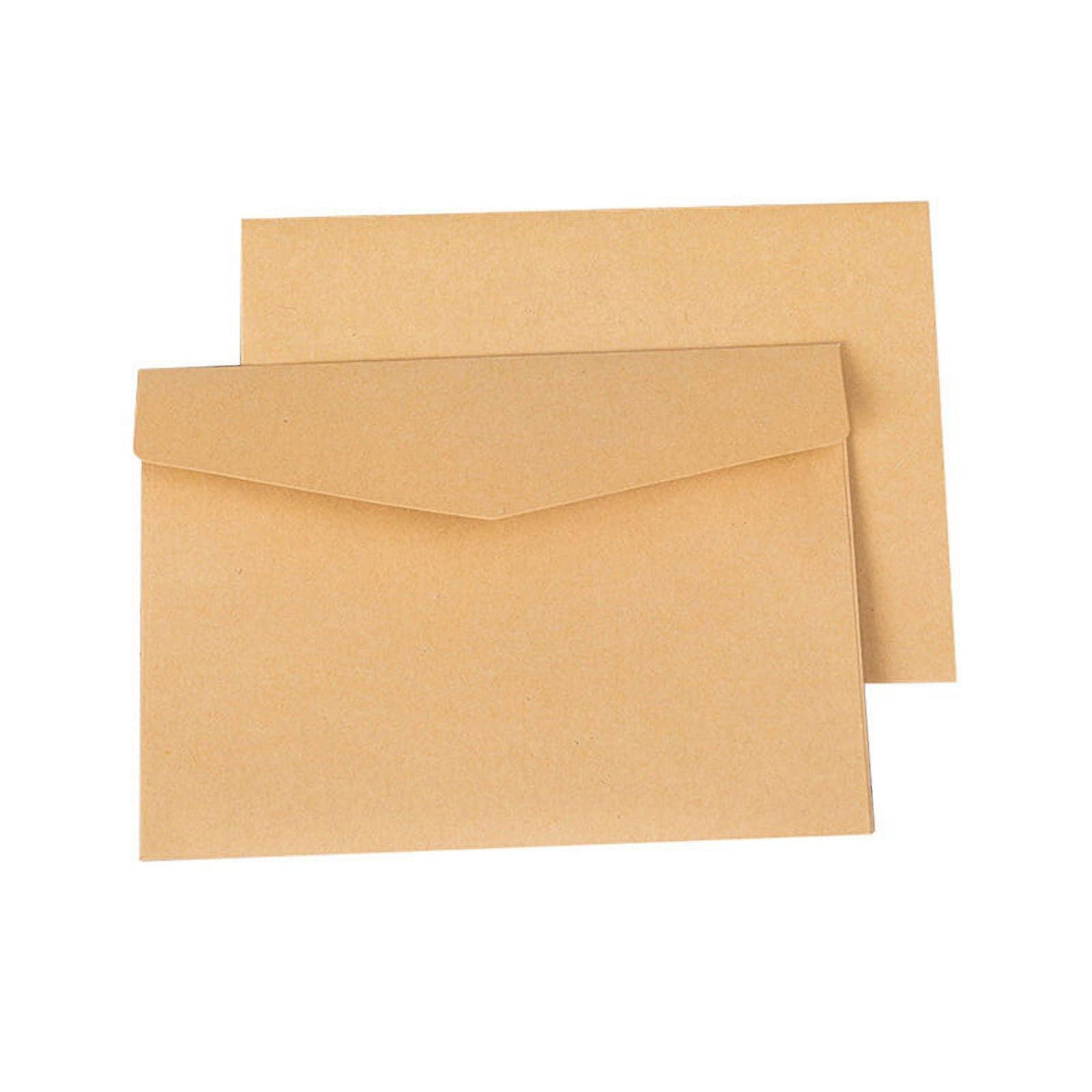 100PCS Classical Kraft Blank Mini Paper Envelopes Wedding Invitation Envelope Gift Envelope