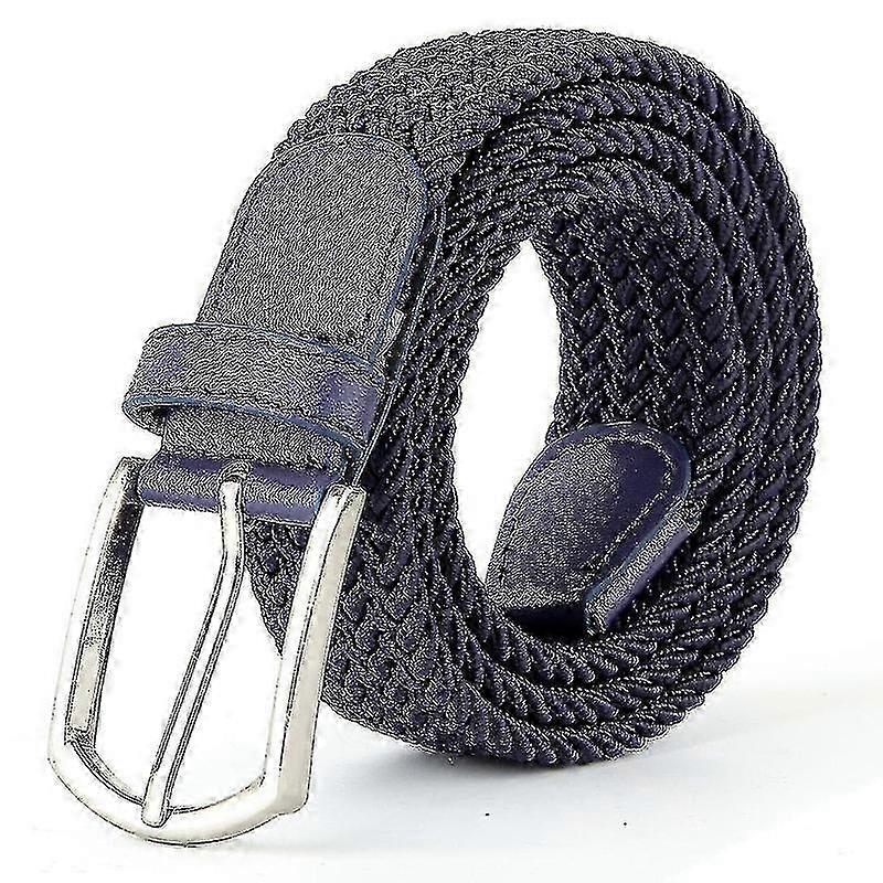 Erkekler Bayanlar Dokuma Örgülü Düzenli Streç Rahat Kemerler