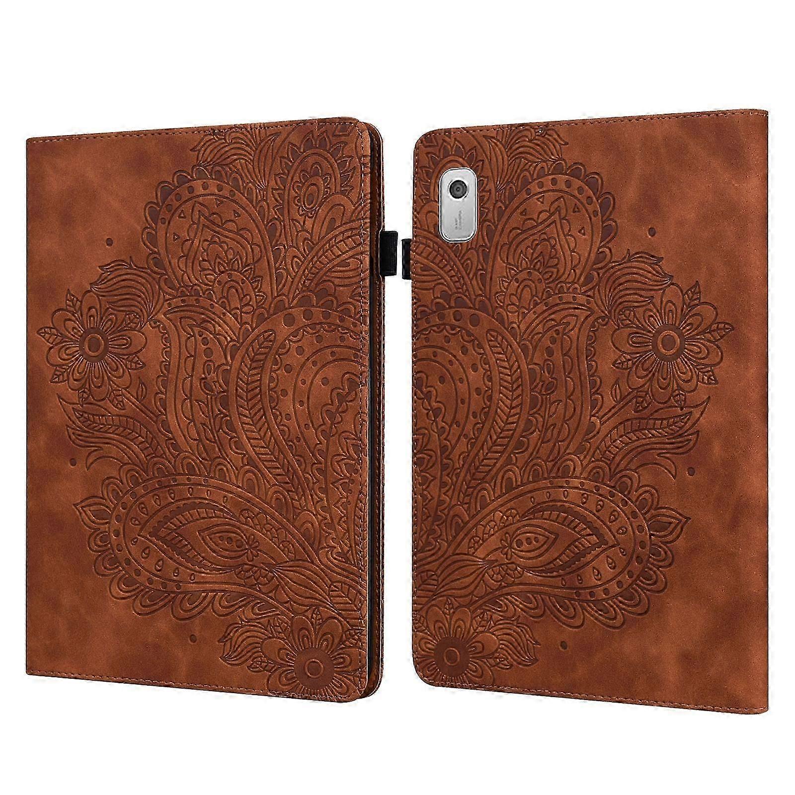 For Lenovo Tab M9 Peacock Embossed Pattern Leather Tablet Case