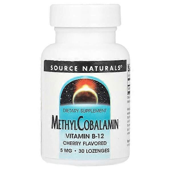 Source Naturals, MethylCobalamin, Cherry, 5 mg, 30 Lozenges