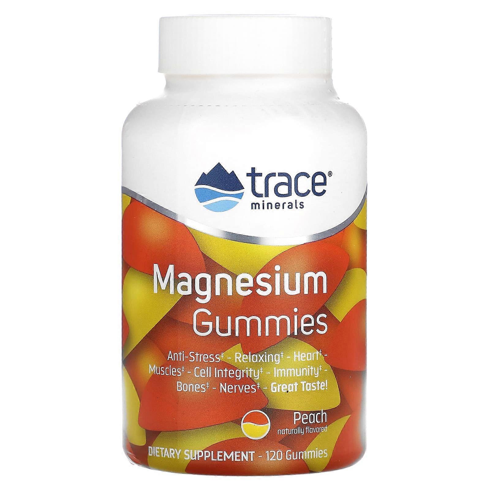 Magnesium Gummies, Peach, 120 Gummies
