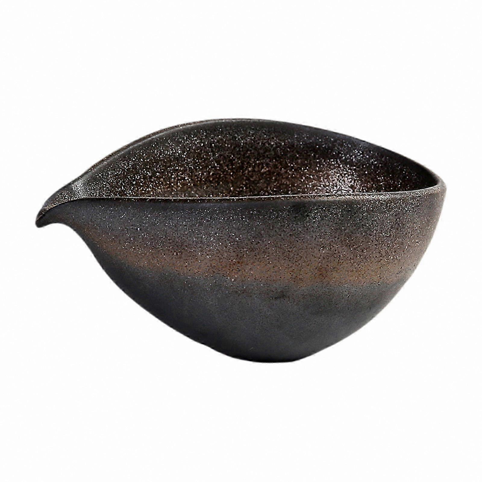 Handcrafted Matcha Mixing Bowl with Spout, 180ml Fair Cup for Tea Preparation