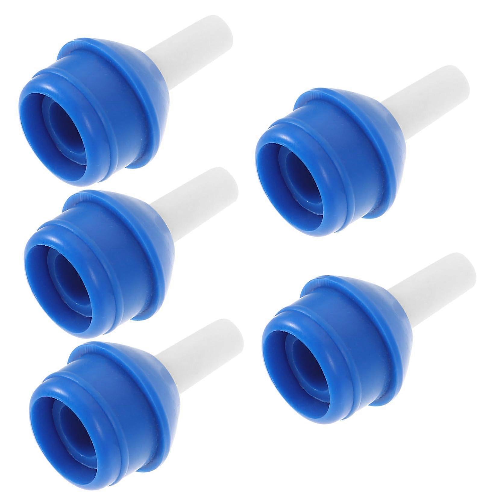 Desoldering Pump Nozzle Tips 5Piece Set  Temperature Resistant Solder Sucker Attachments For Soldering Blue
