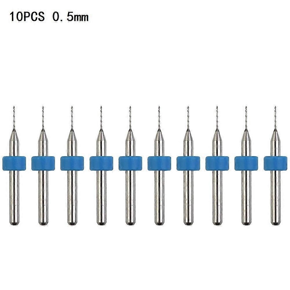 Lylong Tool Kit 10Pcs Circuit Board Pcb Drill Bits Kit Carbide Tungsten Steel Drill Bit Set 0.5mm