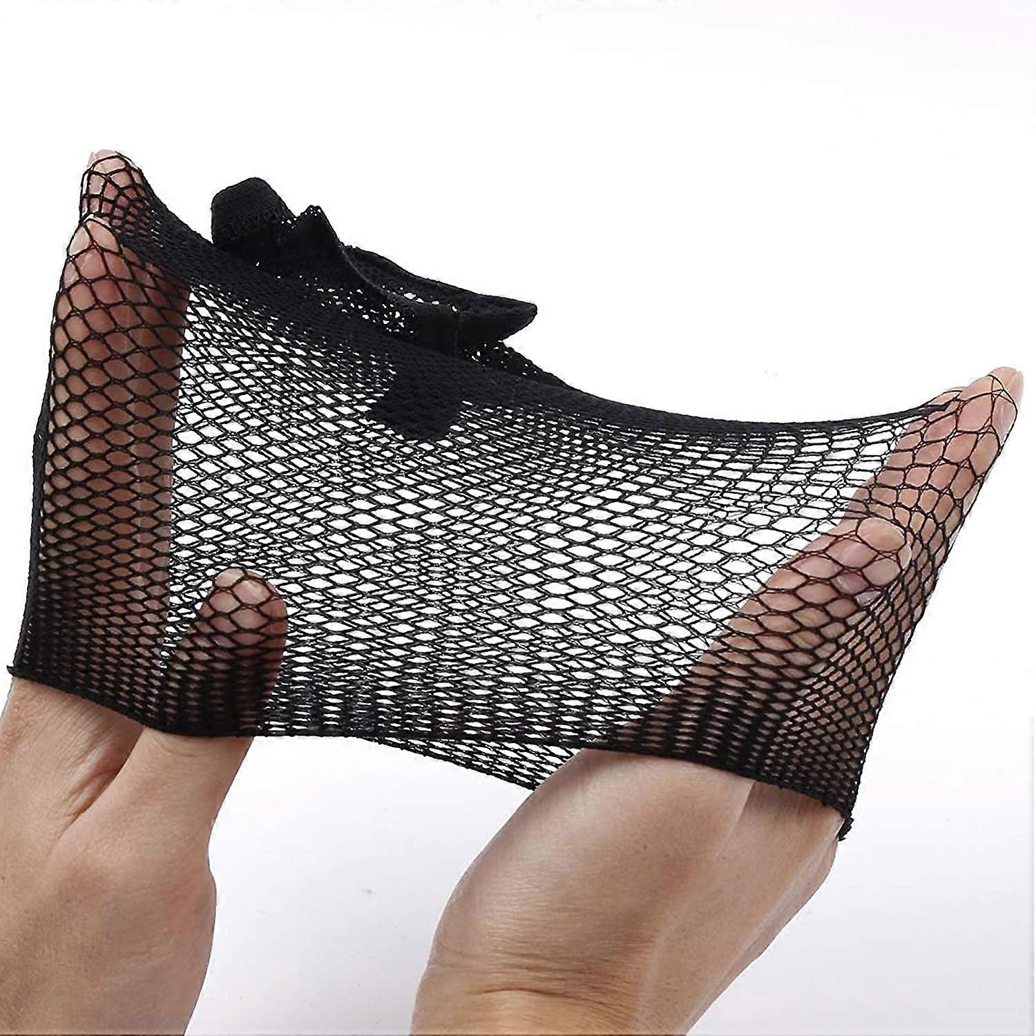 10 Pack Wig Caps Invisible Mesh Net Wig Cap Open End Wig Cap for Long and Short Hair (Black)