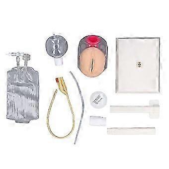 Female Urinary Catheterization Training Kit Silicone Fluid Circulation System Simulated Urinary Insertion Catheterization Model for Medical Students N
