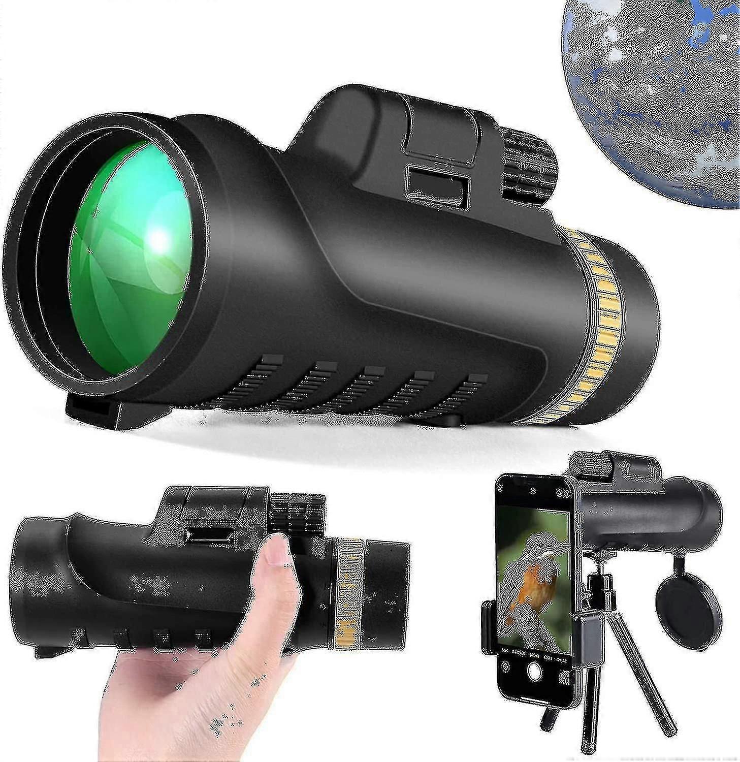 12x42 Compact Monocular Binoculars,  Telescope, Hd Telescope