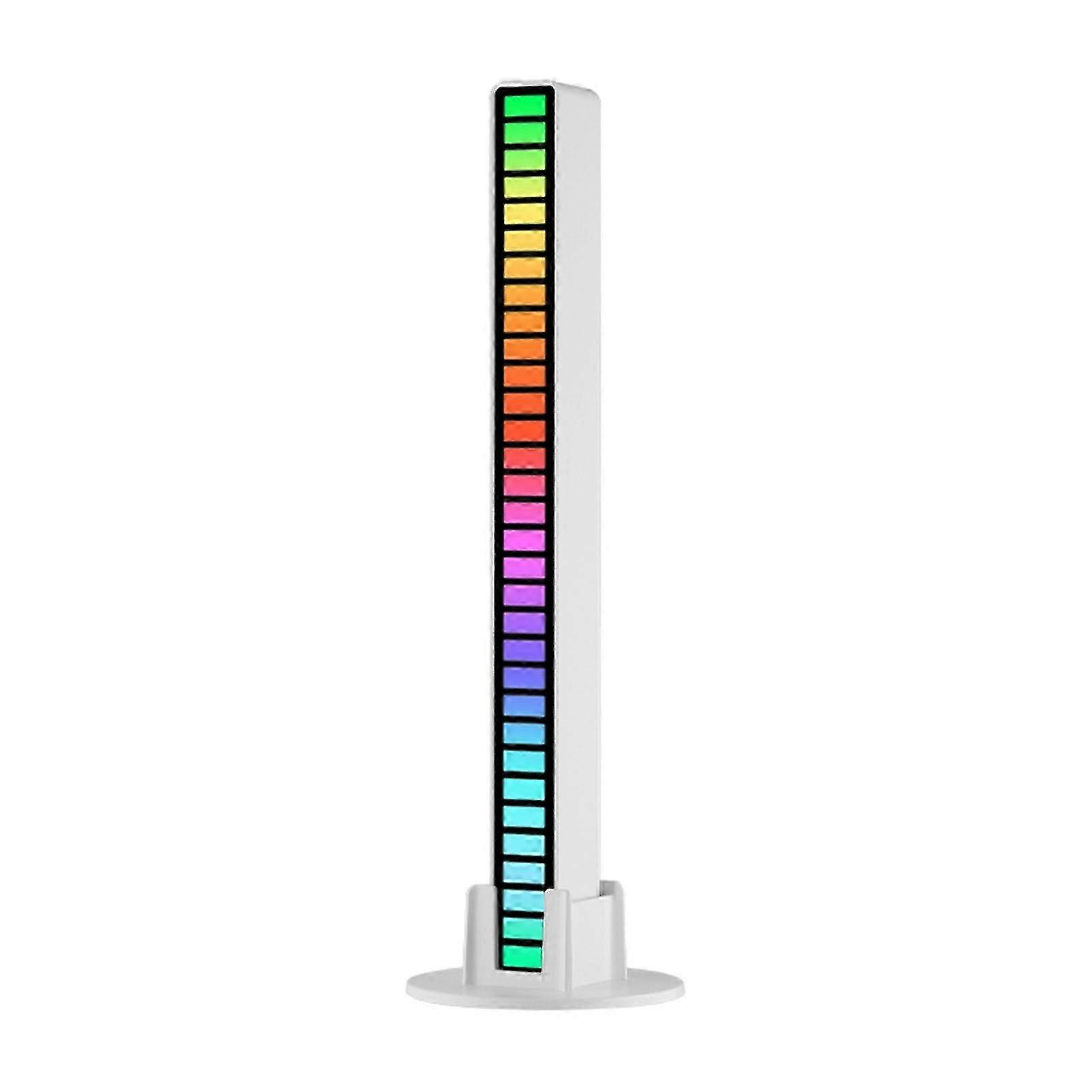 RGB Lamp Music Rhythm Pickup Light Multiple Modes 5 Speeds Battery Operated Desktop Sound Control Lamp Ambient Light miao4