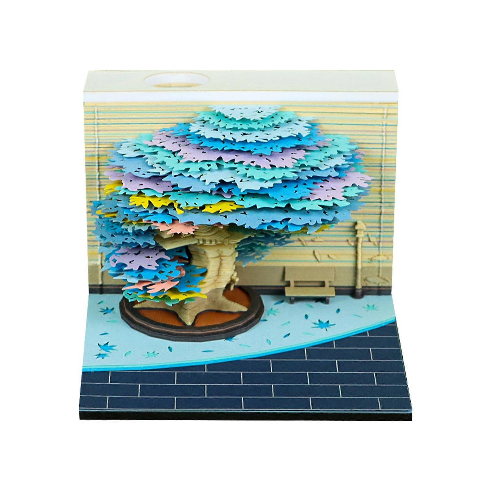 Twenty twenty six Artistic 3D Tree Growth Calendar Weekly Schedule Pad With Detachable Panes For Desk Organization And Gift Offering Multicolor