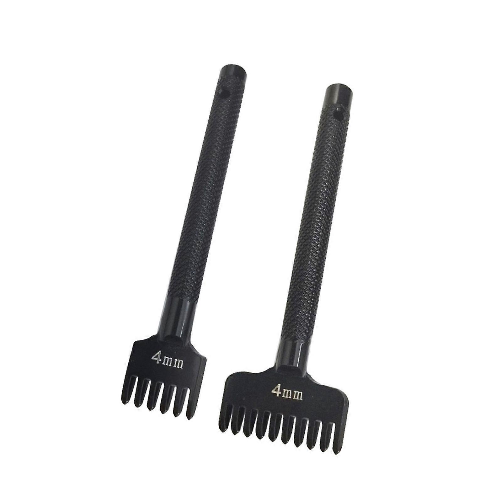 6/10 Prong Rhombus Hole Lacing Stitching Chisel Prong Punch Leather Hole Punch Tool Leather Craft Tool Multicolor