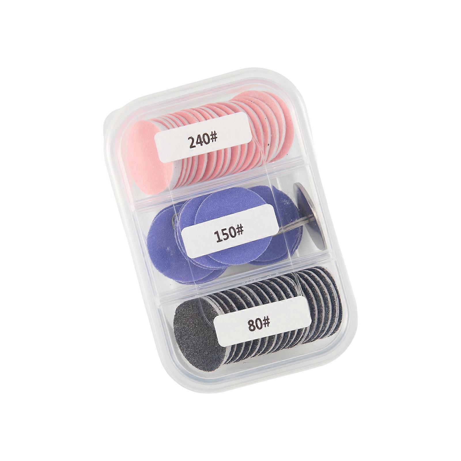 60 Sheets Multi Color Foot Exfoliator Set Stainless Steel Base Quick Changing Design Gentle Dead Skin Removal for All User Multicolor