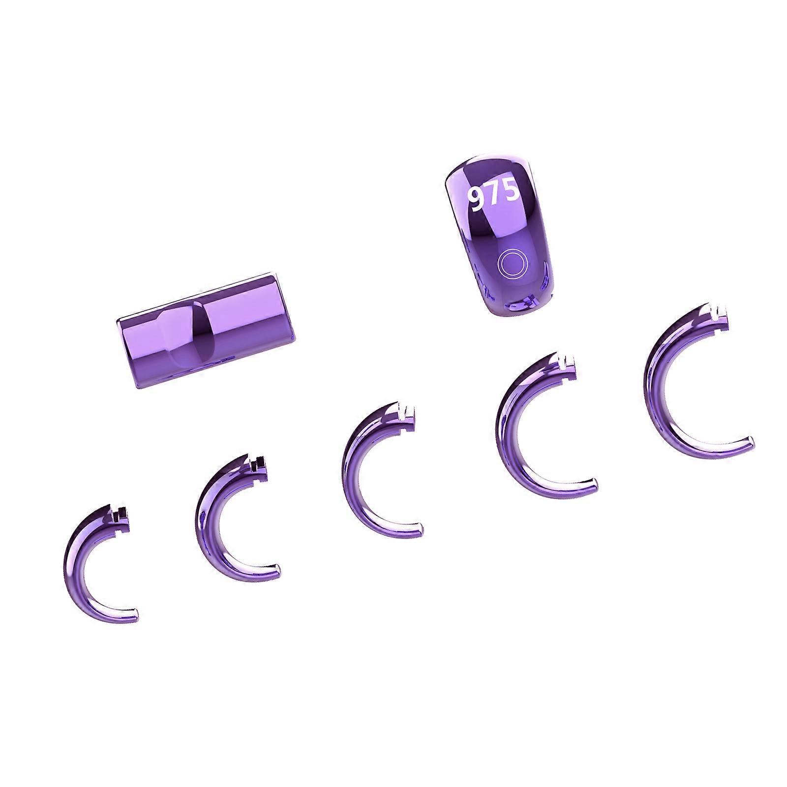 Multifunctional Prayer Counting Rings Religious Practice Fitness Counting Electronic Beads Tally Counter APP Data Sync  Purple