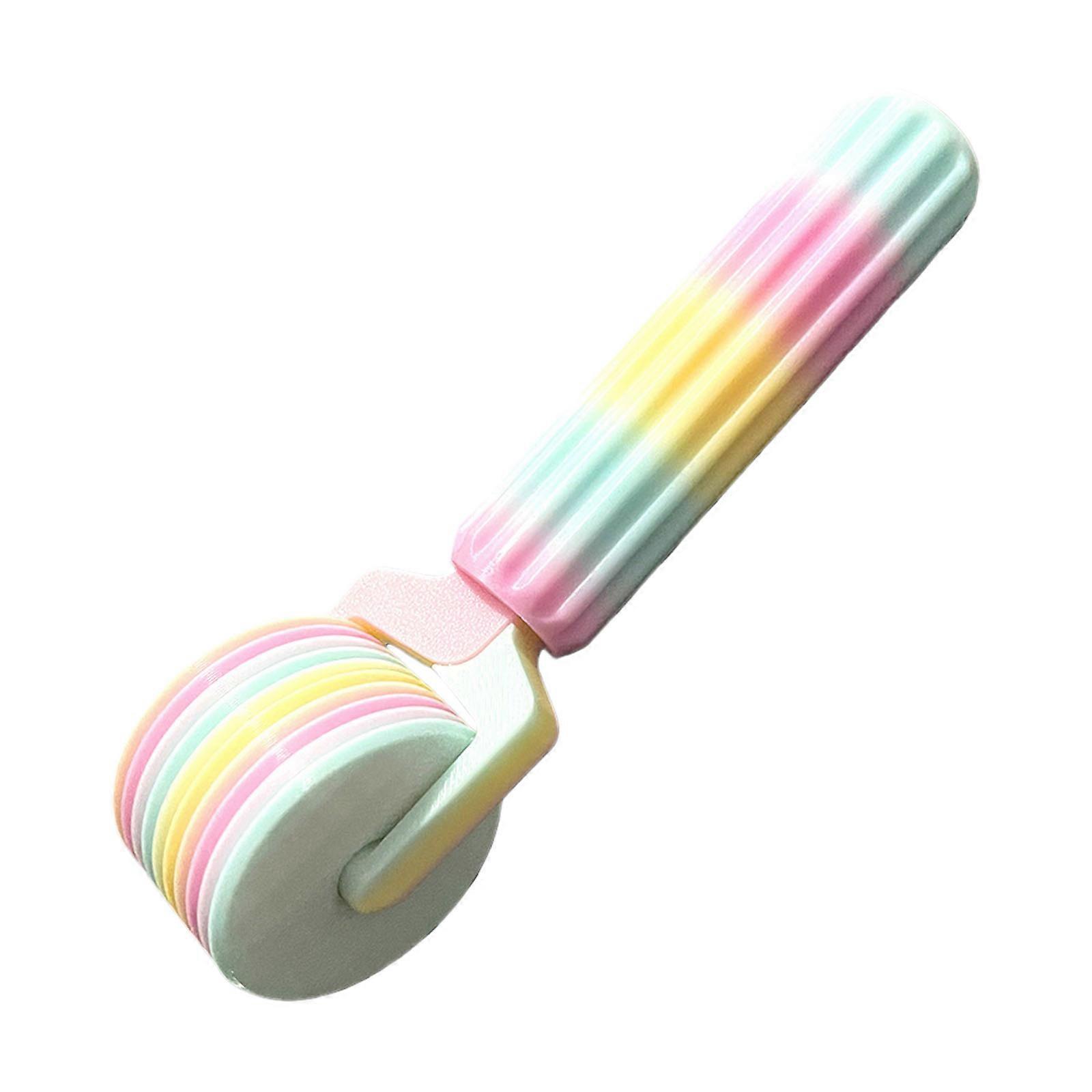 Professional Beads Art Roller Tool For Secure Beads Adhesion 10Groove Leveling Systems Rainbow Ergonomic Handle Multicolor