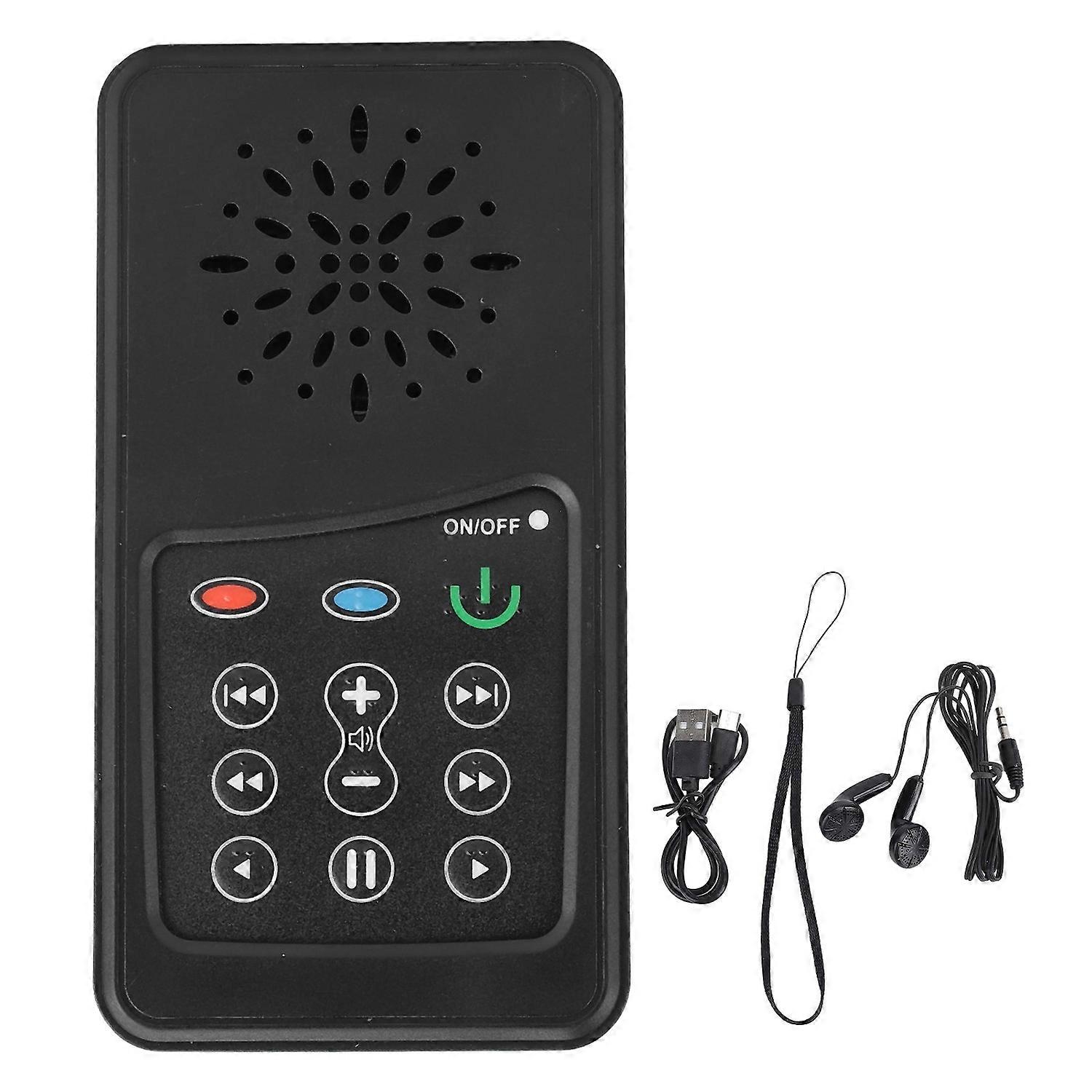 Electronic Scripture Reader Solar Powered 4G Capacity 900mah Portable Scripture Sound Player for Scr