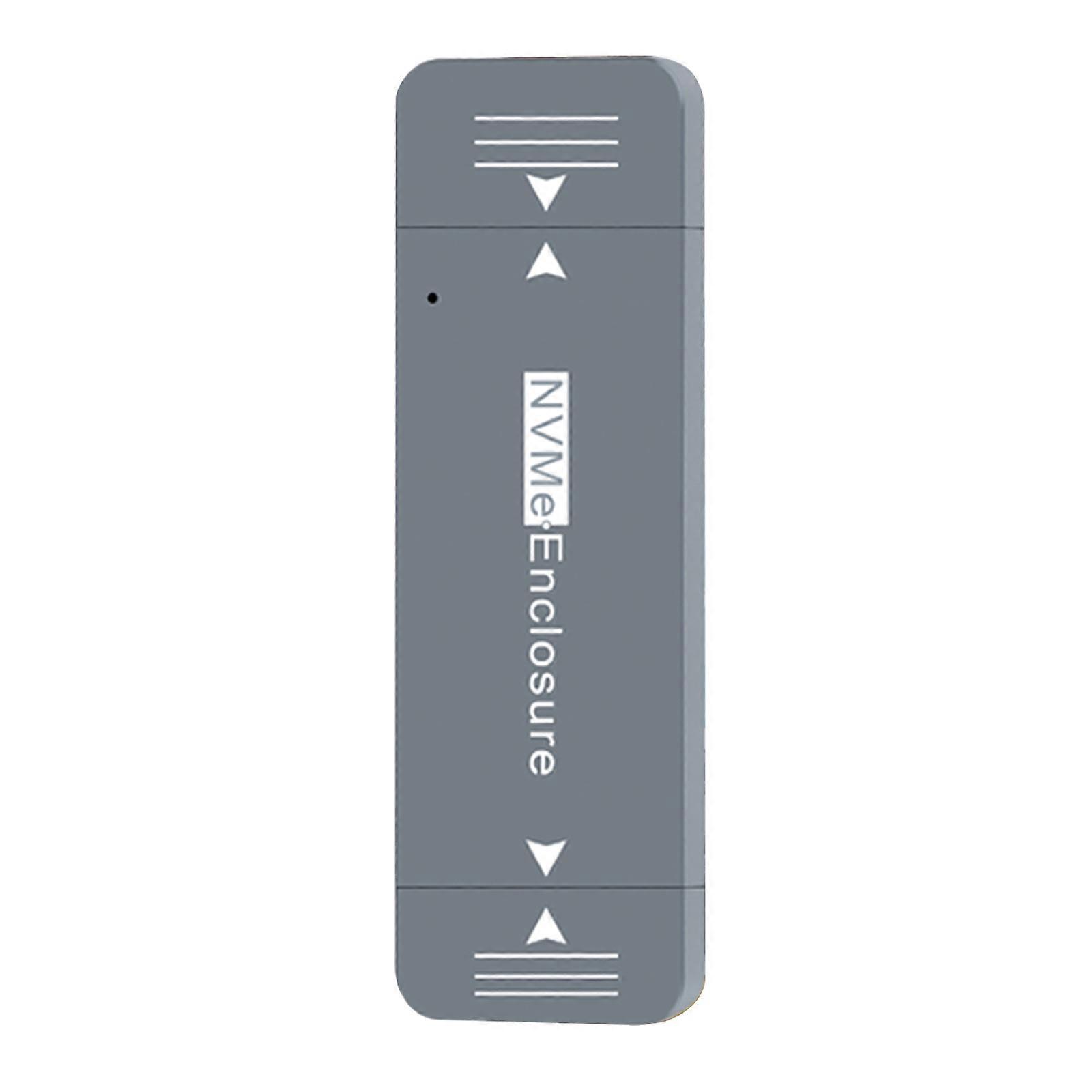 Portable NVMe Solid Disk Enclosure for M.2 2230 Drive Double Interfaces Magnetic Locking System Heat Dissipation Multicolor