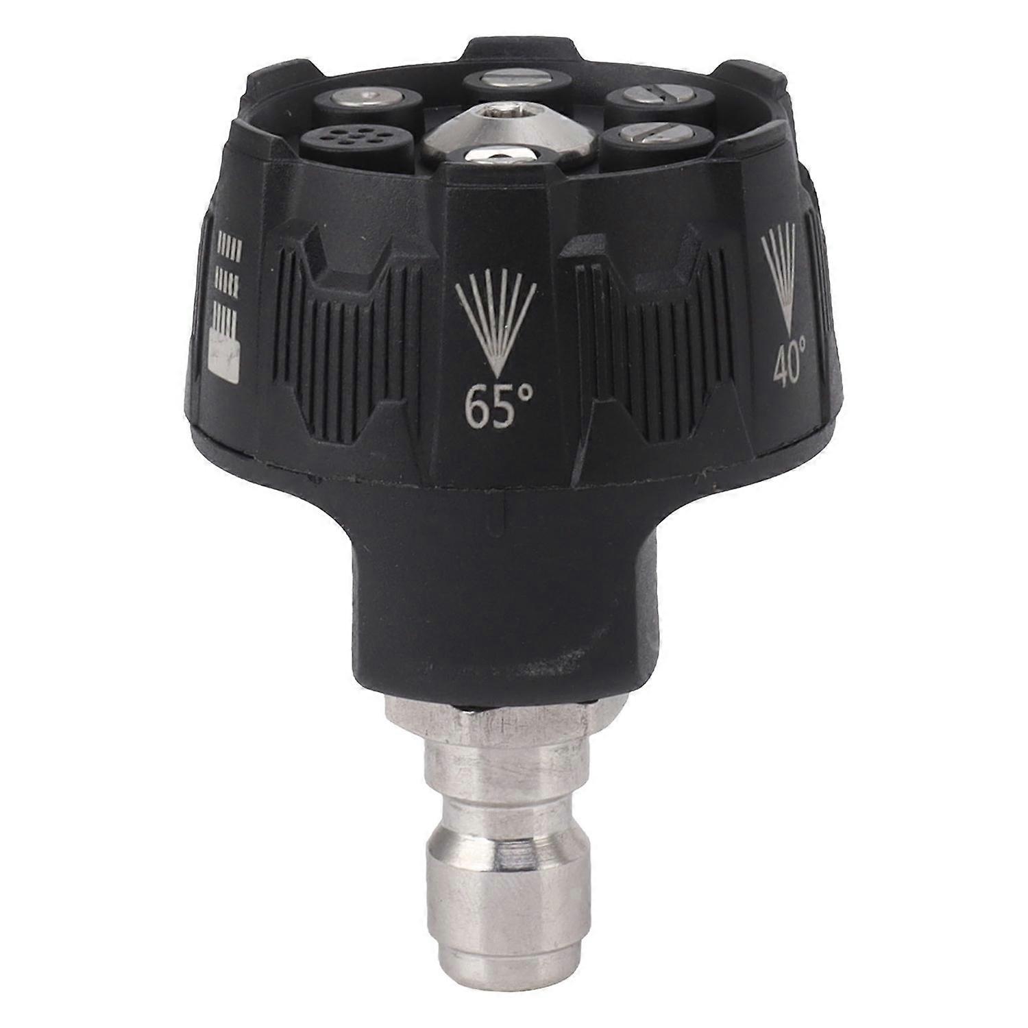 Pressure Washer Spray Nozzle 6 in 1 Multifunctional Adjustable Nozzle 1/4 Plug Interface Connect Tip