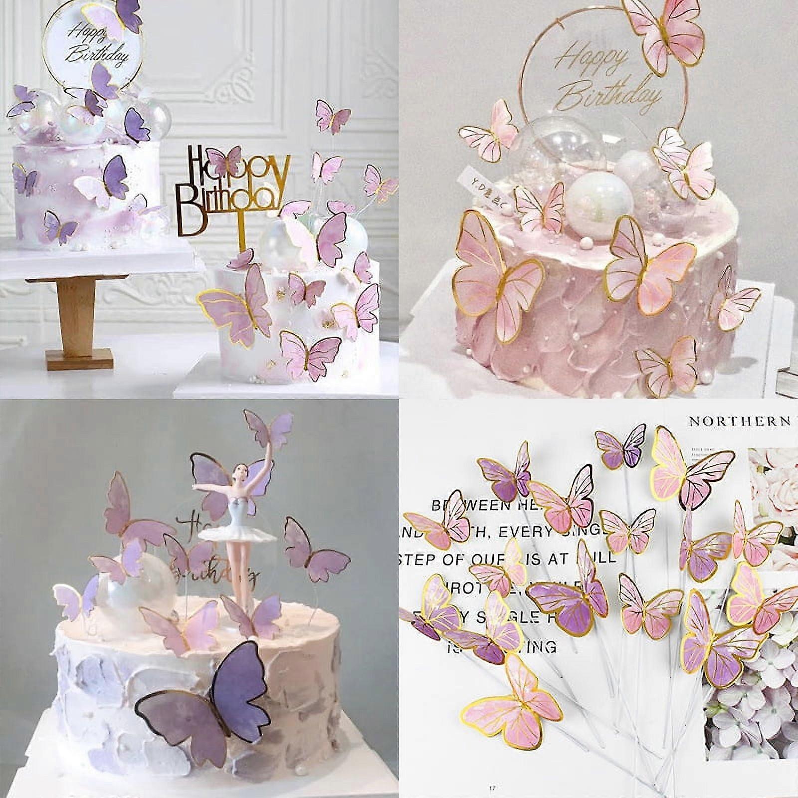 Butterfly Cake Toppers, by  (10 Count)