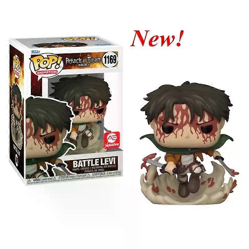 2025 NEWest Funko Pop Attack On Titan Series #1169 Battle Levi Action Figure Toy Collection Gifts